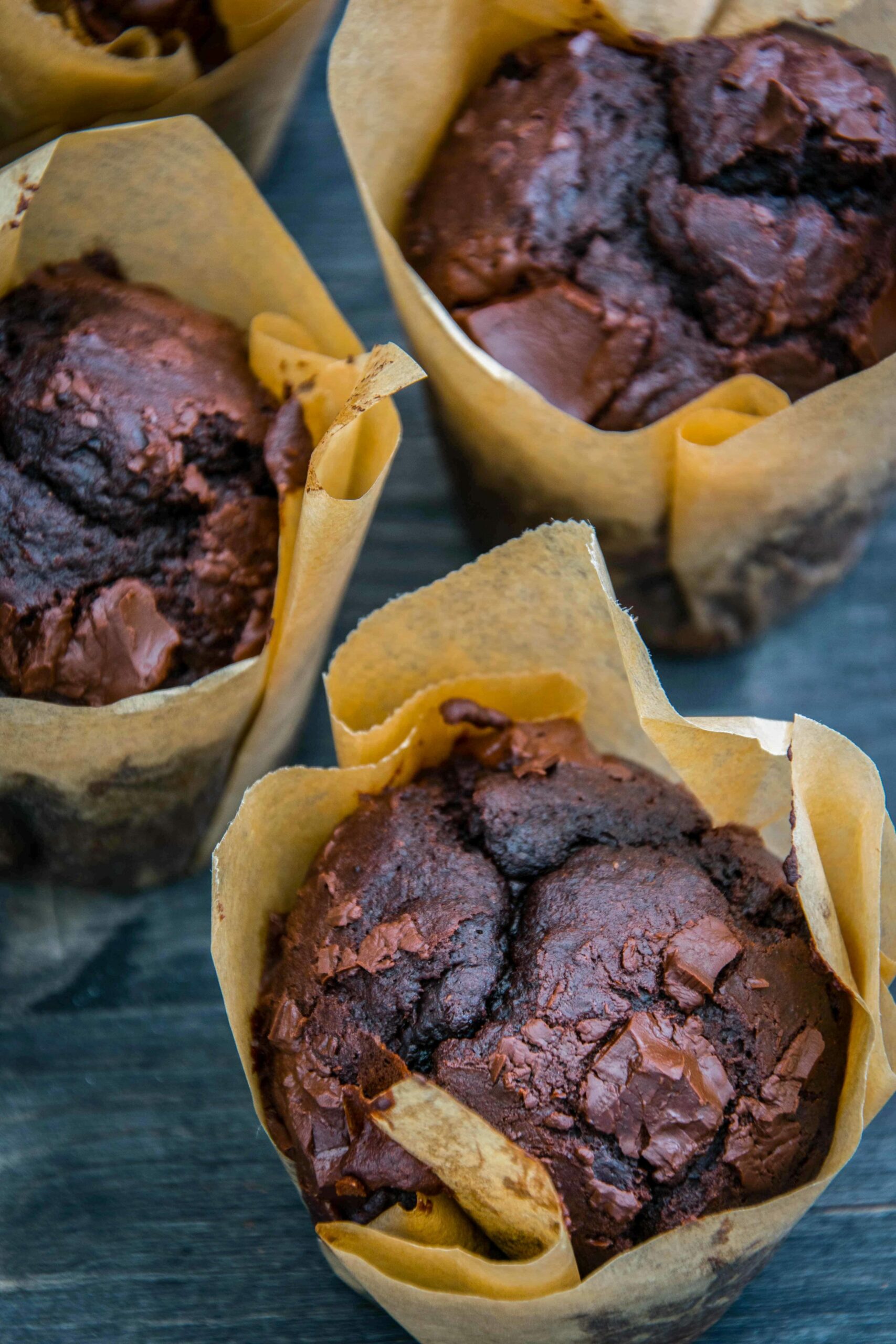 Schoko-Schoko-Muffins // Einfaches Rezept