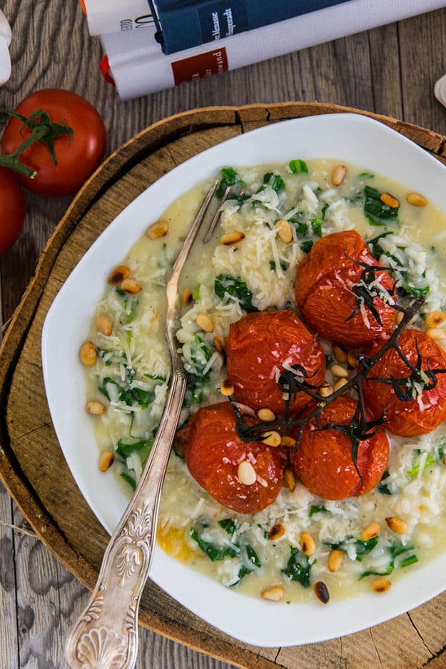 Bärlauchrisotto mit karamellisierten Tomaten, Frühling, Rezept