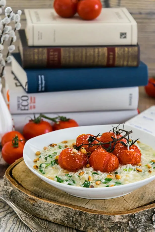 Bärlauchrisotto mit karamellisierten Tomaten, Frühling, Rezept