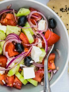 Griechischer Feta-Salat.