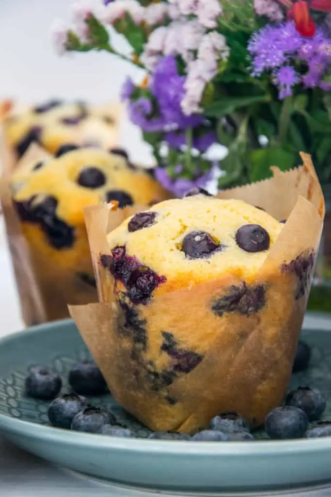 Große Heidelbeermuffins