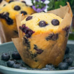 Extra große Heidelbeermuffins wie beim Bäcker.