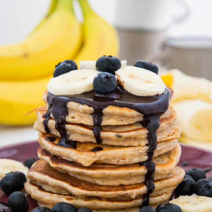 Bananen-Haferflocken-Pancakes (vegan)