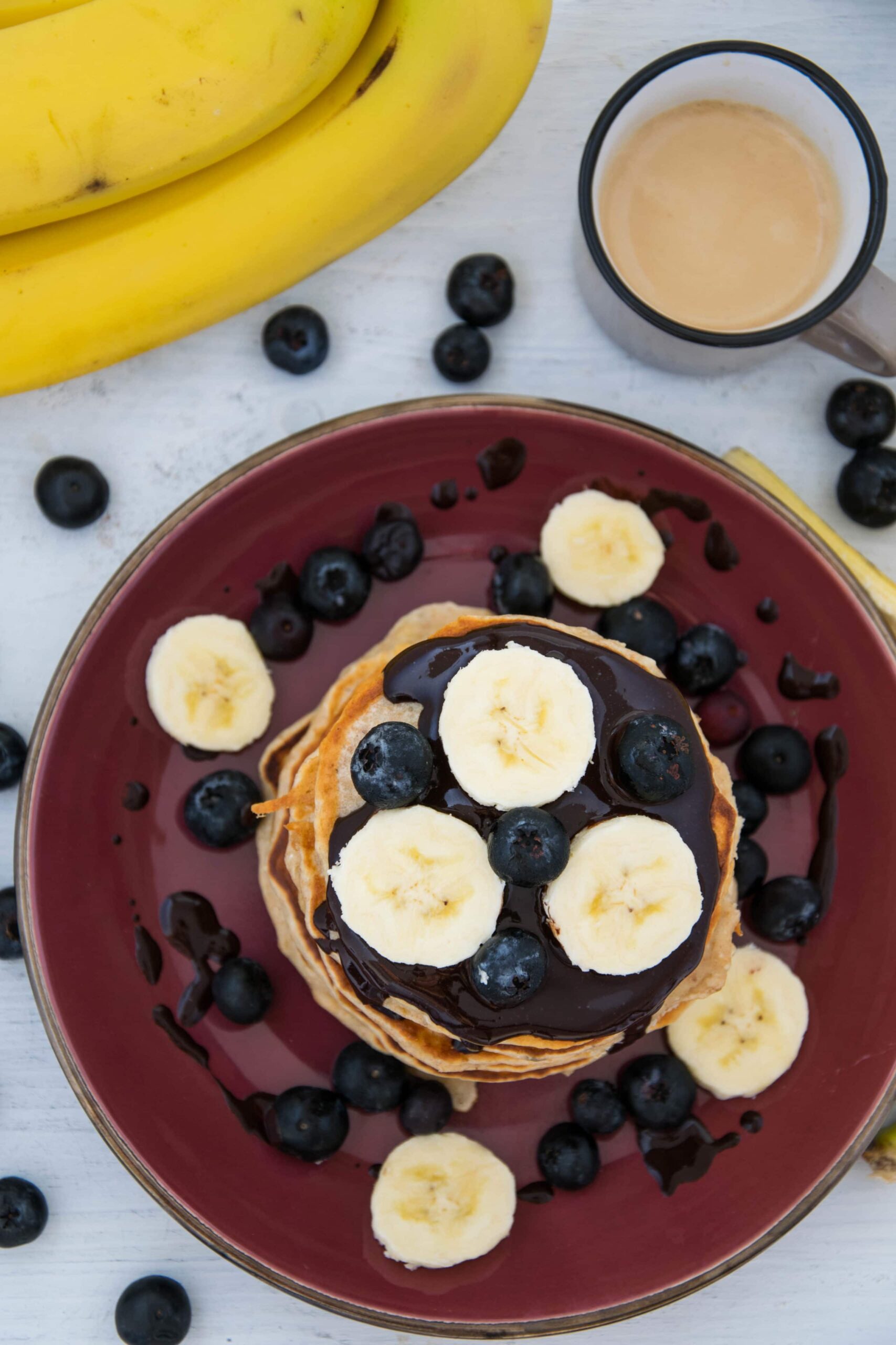 Spannende Bananen Protein Pancakes Ebenbild