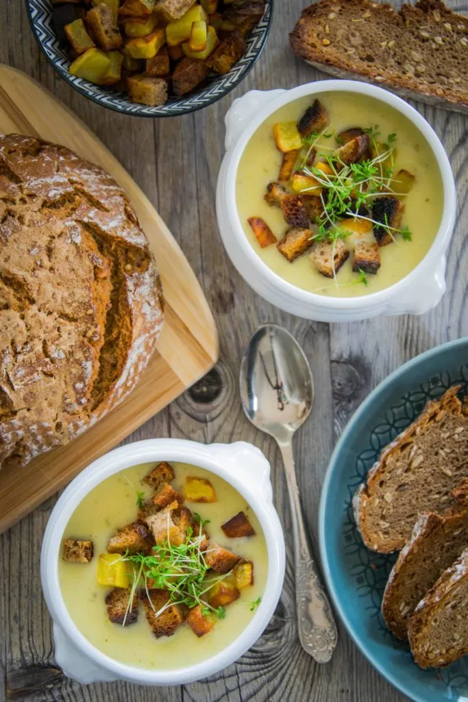 Erdäpfelcremesuppe