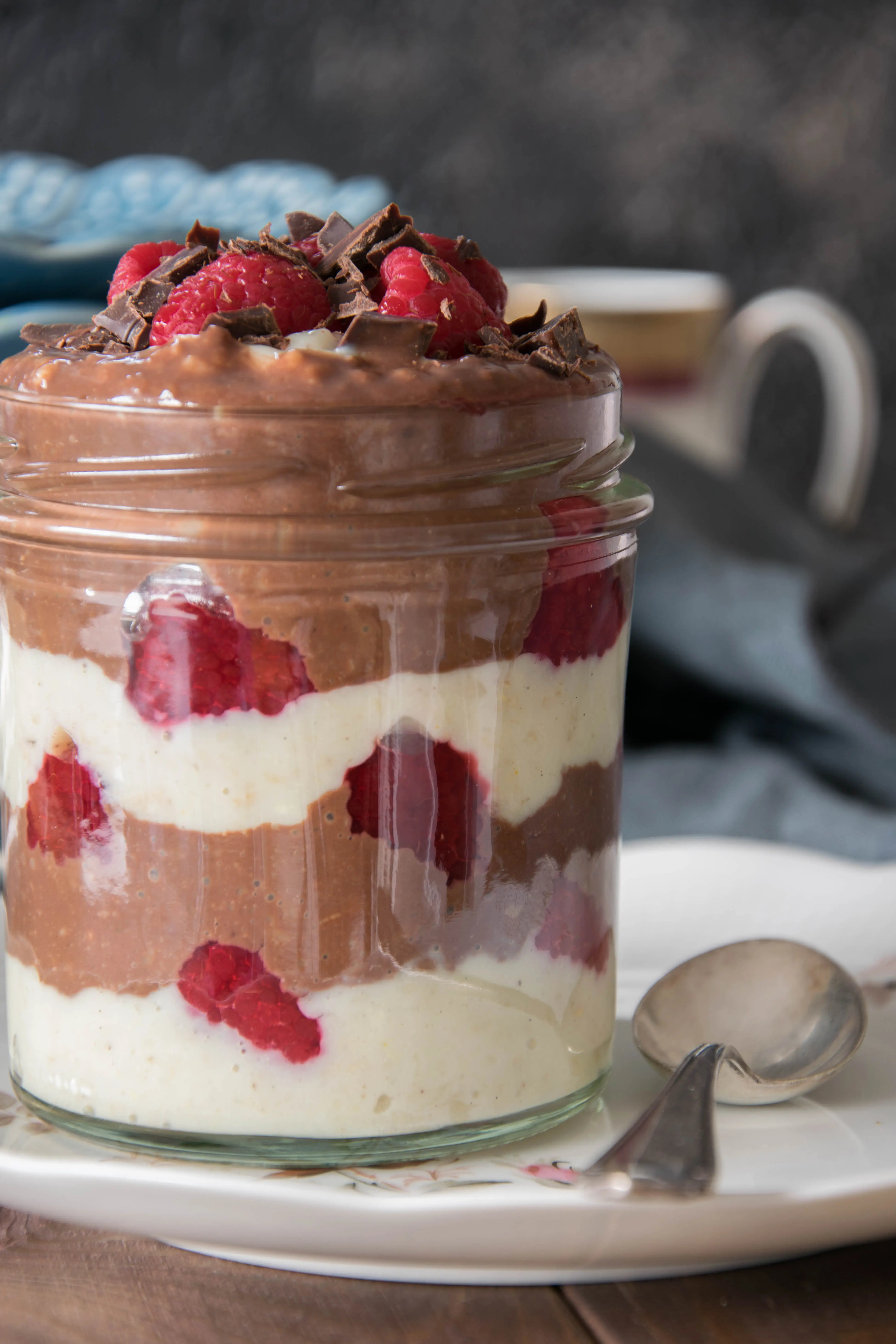 SchokoVanillepuddingOvernight Protein Oats Oats and Crumbs