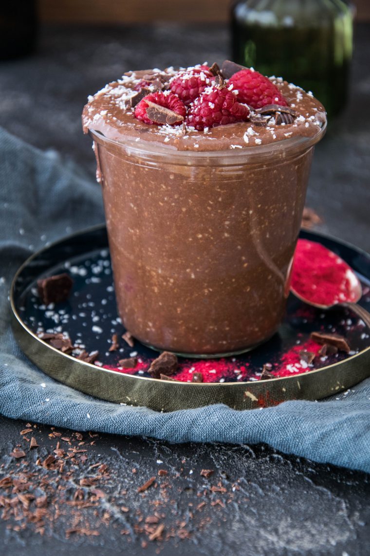 Brownie Overnight Protein Oats
