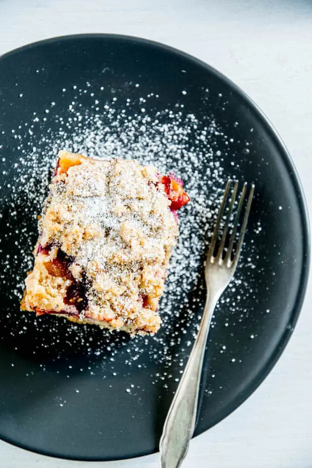 Zwetschken-Mohn-Klecksekuchen mit Nussstreuseln, Blechkuchen, Herbst