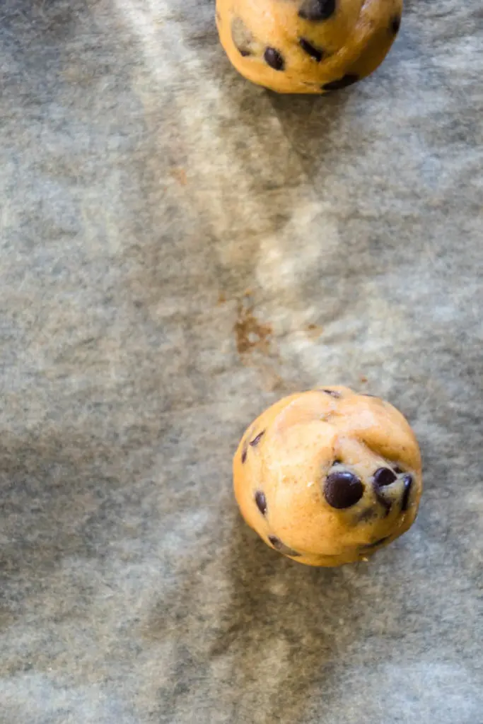 Zubereitung von Chocolate Chip Cookies