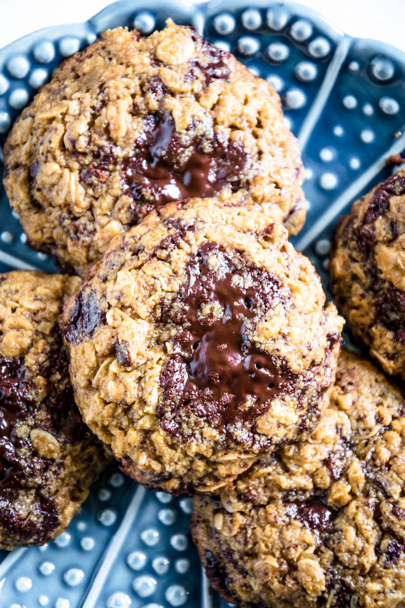 Gesunde Hafer-Schoko-Cookies // Rezept (schnell &amp; einfach)