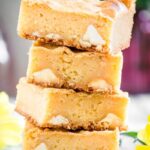 Blondies mit Zitronencreme