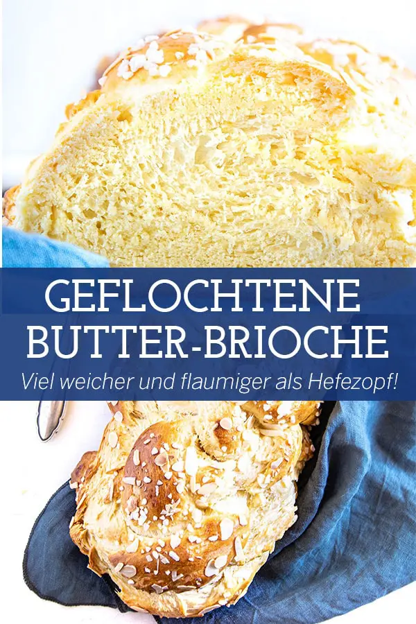 Flaumig-zarte geflochtene Butter-Brioche