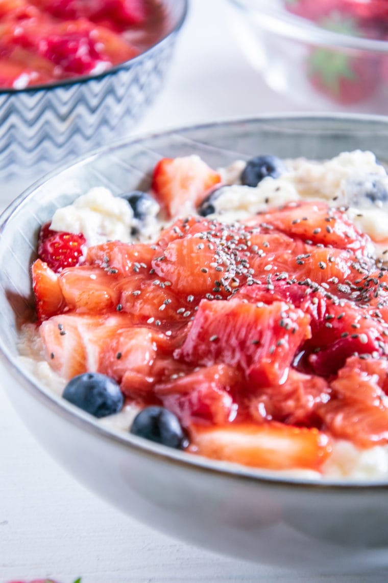 Schnelles Rhabarberkompott ohne Zucker // Rezept Schnelles Rhabarberkompott ohne Zucker // Rezept