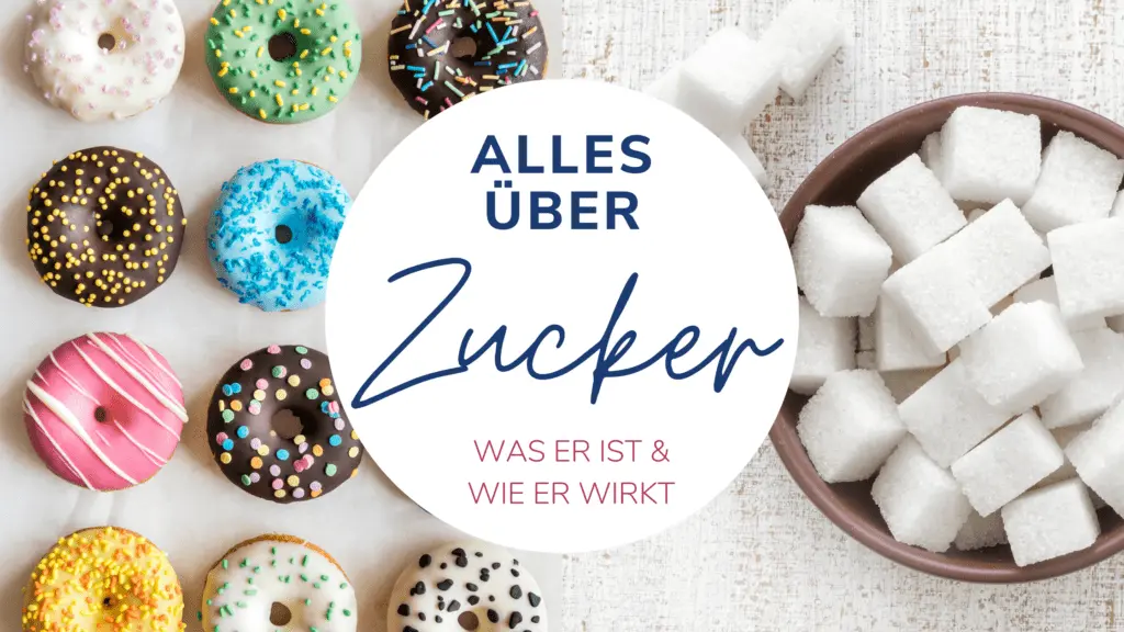 Banner mit der Aufschrift: "Alles über Zucker – Was er ist & wie er wirkt"