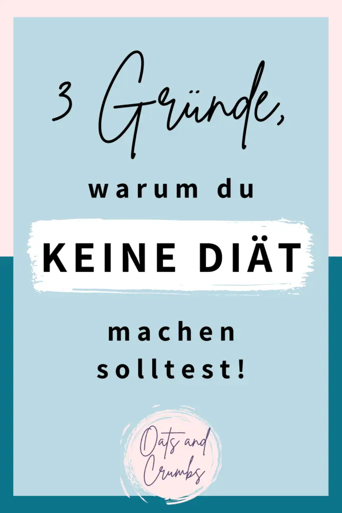 3 Gründe, warum du keine Diät machen solltest.