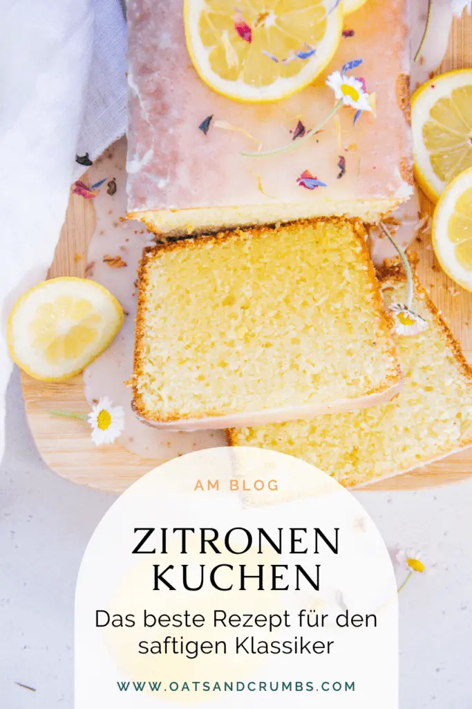 Pinterest-Grafik für den besten saftigen Zitronenkuchen