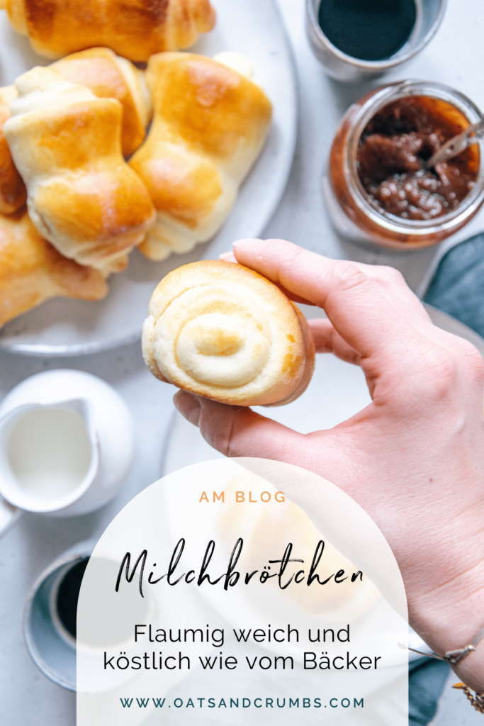 Pinterest-Grafik für Milchbrötchen