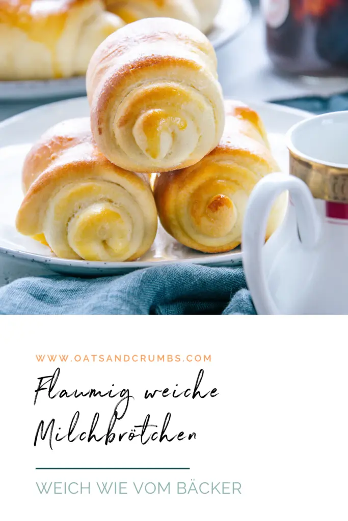 Pinterest-Grafik für Milchbrötchen