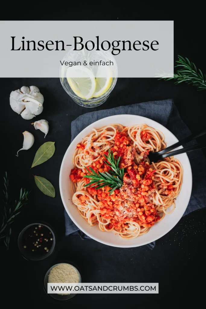 Gesunde Spaghetti mit veganer Linsen-Bolognese