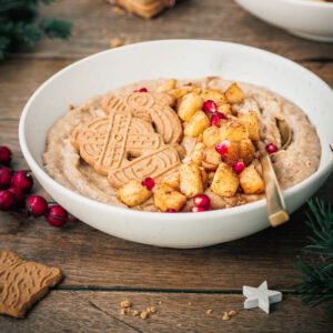 Spekulatius-Porridge mit Bratapfel