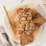 Schnelles veganes Bananenbrot mit Haferflocken