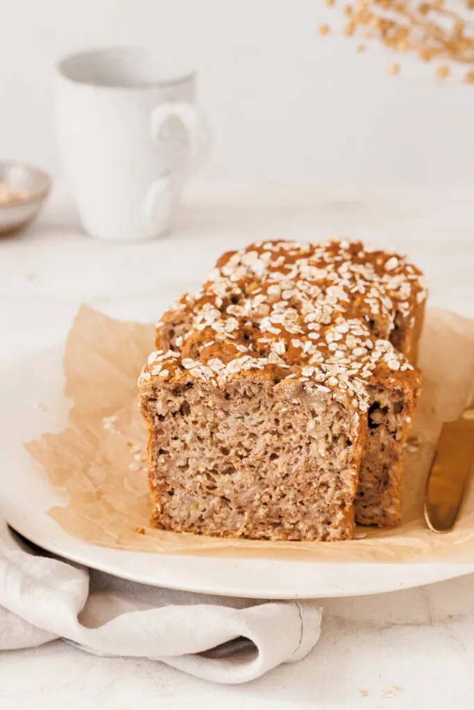 Einfaches veganes Bananenbrot
