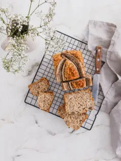 Gesundes Bananenbrot-Rezept.