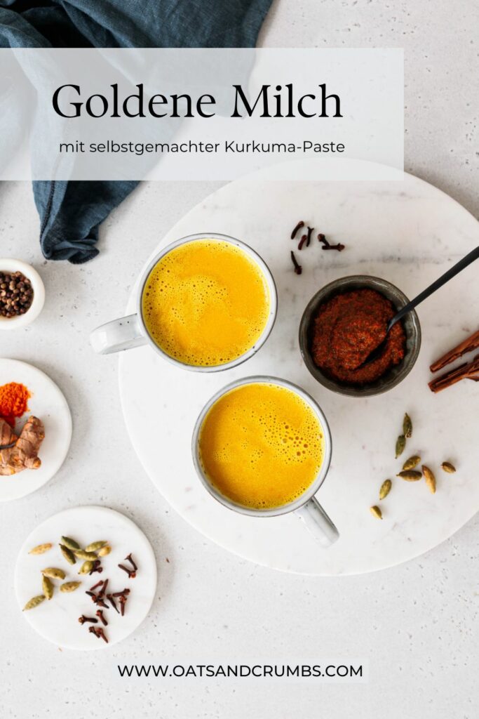 Goldene Milch mit selbstgemachter Kurkuma-Paste