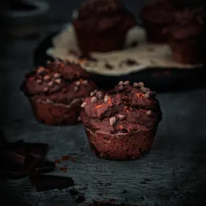 Vegane Schokomuffins (schnell und einfach)