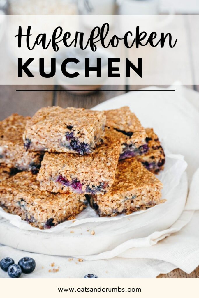 Rezept für saftigen Haferflocken-Kuchen ohne Mehl von Oats and Crumbs.