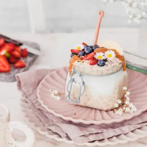 Veganes Overnight Oats Grundrezept.