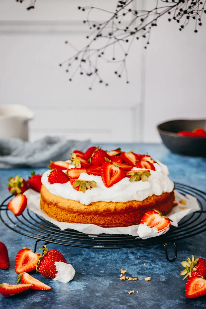 Schneller Kuchen mit wenig Zutaten.