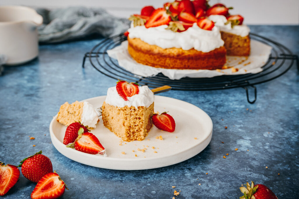 Super leckerer schneller Kuchen ohne Zucker.