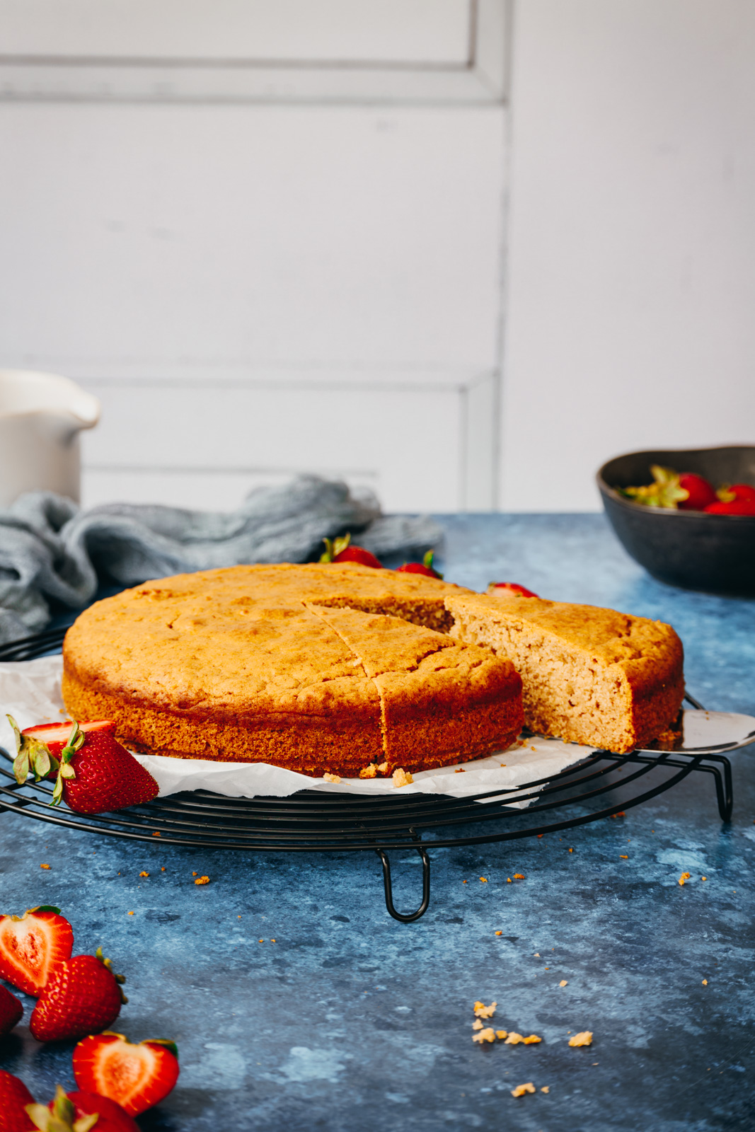 Einfacher veganer Kuchen aus der Springform.