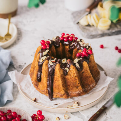 Veganer Bananenkuchen.