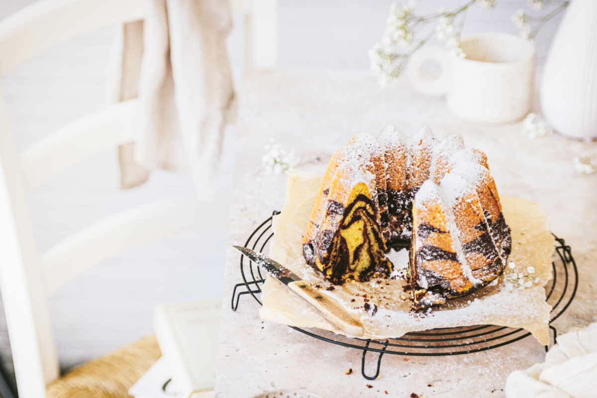 Mein bester saftiger Marmorkuchen mit Öl