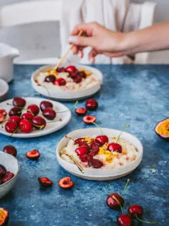 Milchreis gesund zubereiten: vegan und ohne Zucker.