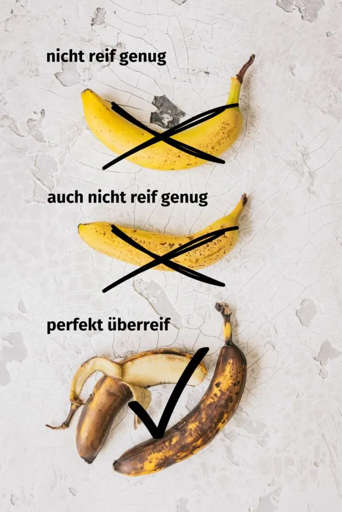 Braune Bananen zum Backen.