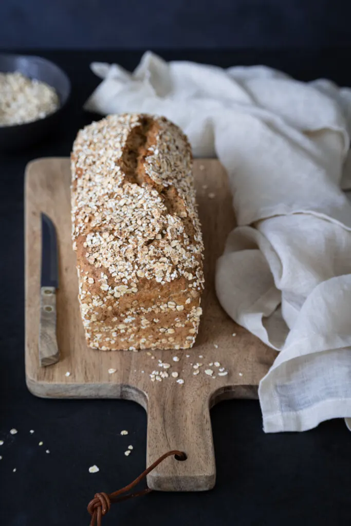 Gesundes Brot backen: Haferbrot.