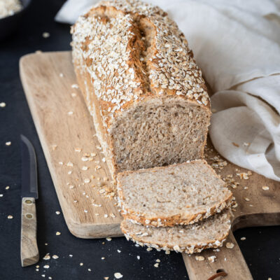 Einfaches Haferbrot-Rezept.