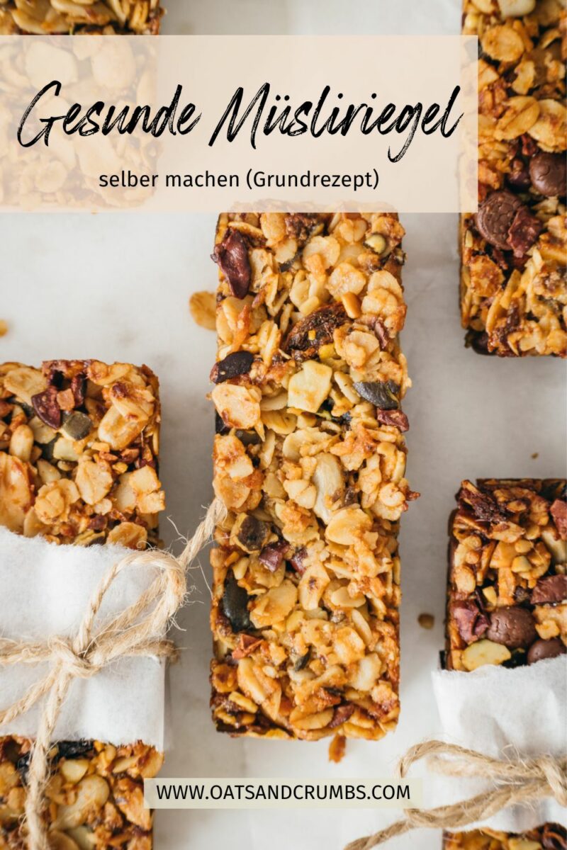 Gesunde Müsliriegel selber machen – Grundrezept ohne Zucker Gesunde Müsliriegel selber machen – Grundrezept ohne Zucker