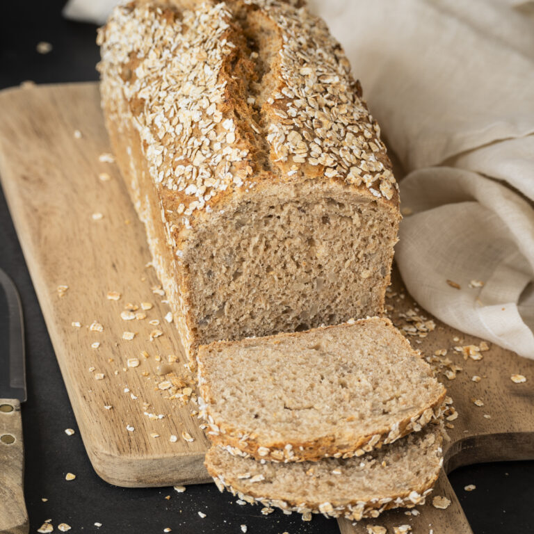 Brot selber backen: Haferflockenbrot.