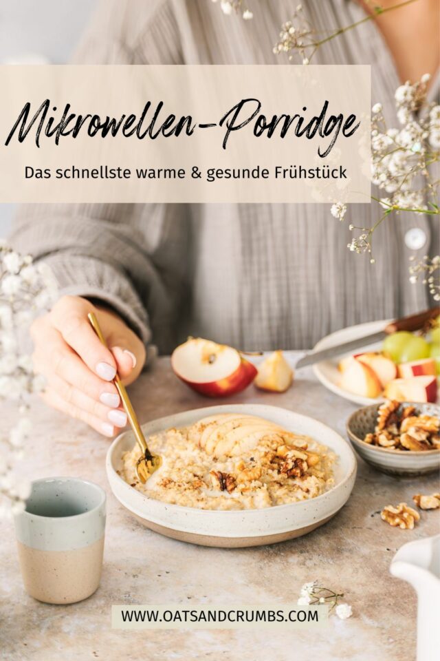 Porridge aus der Mikrowelle – Blitzrezept Porridge aus der Mikrowelle – Blitzrezept