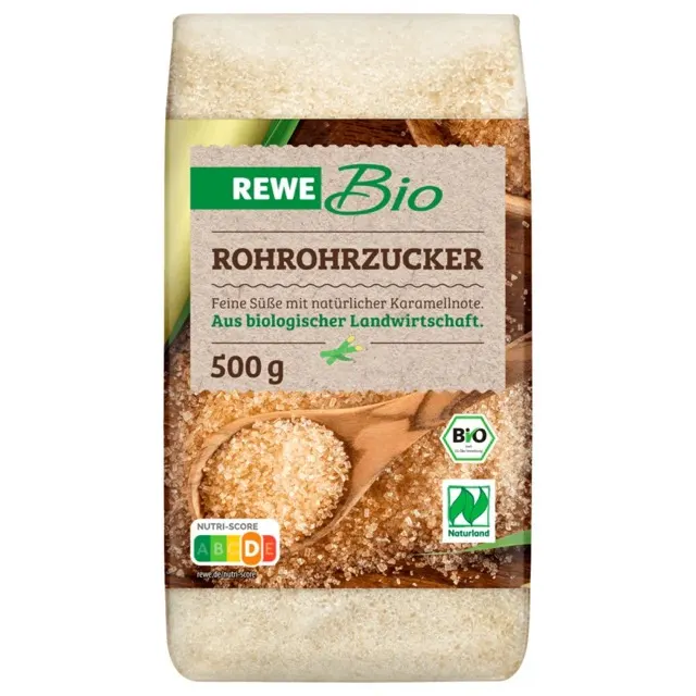 Produktfoto Rohrohrzucker von REWE Bio.