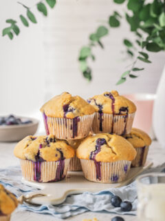 Schnelle Muffins – mit Heidelbeeren und zuckerfrei.