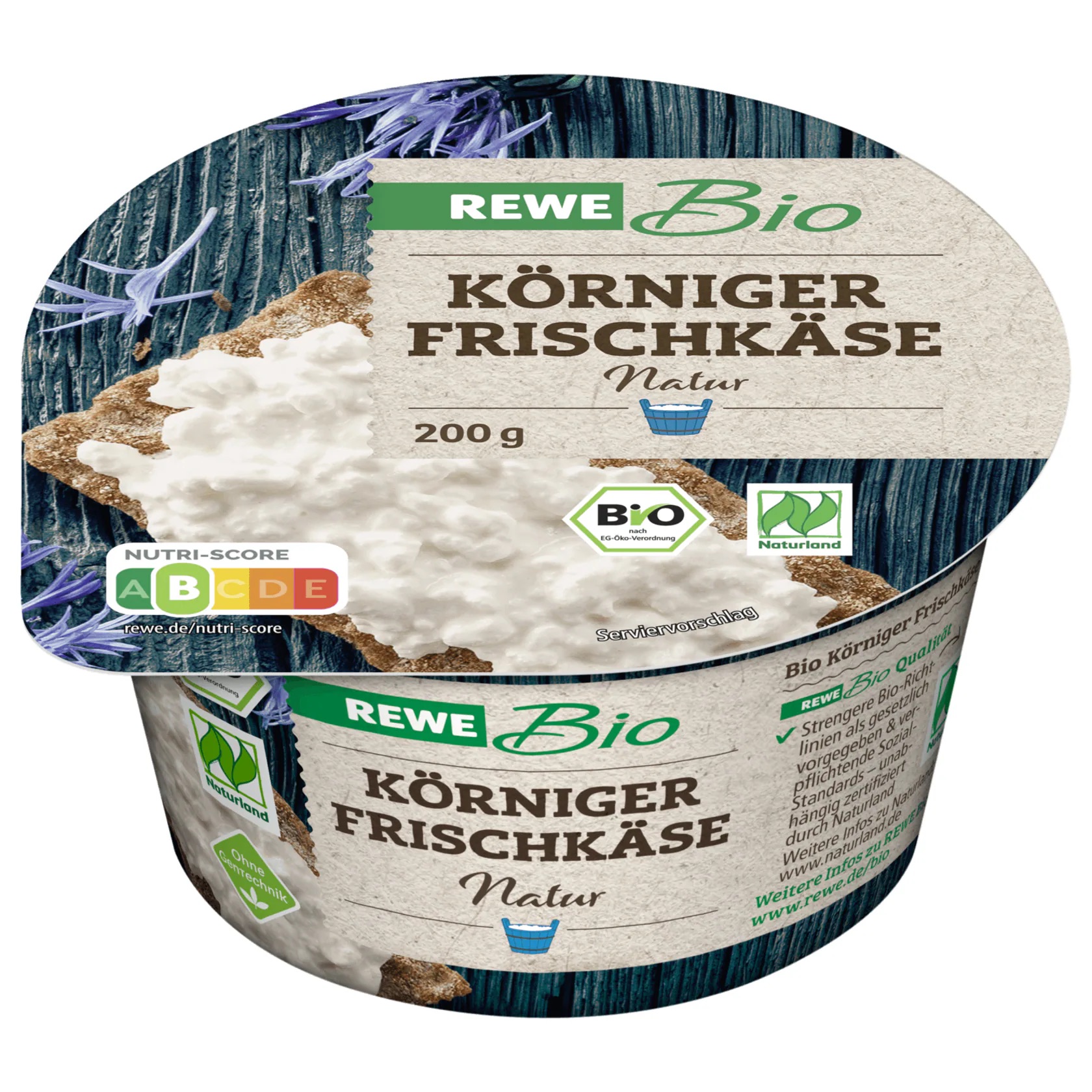 Produktfoto Hüttenkäse von REWE Bio.