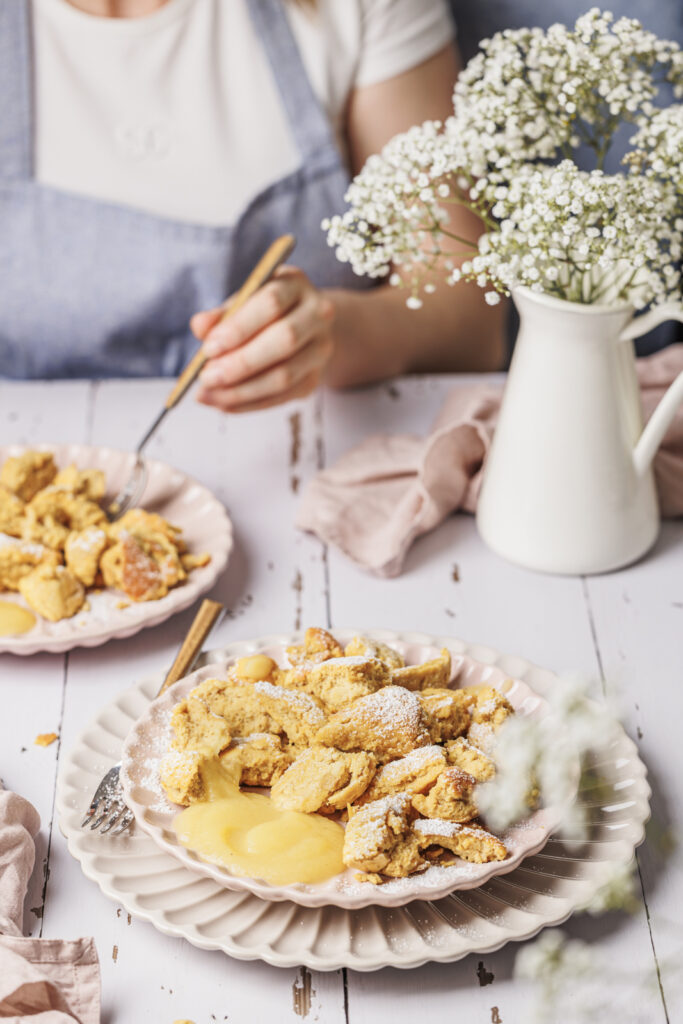 Schneller Kaiserschmarrn mit viel Eiweiß.