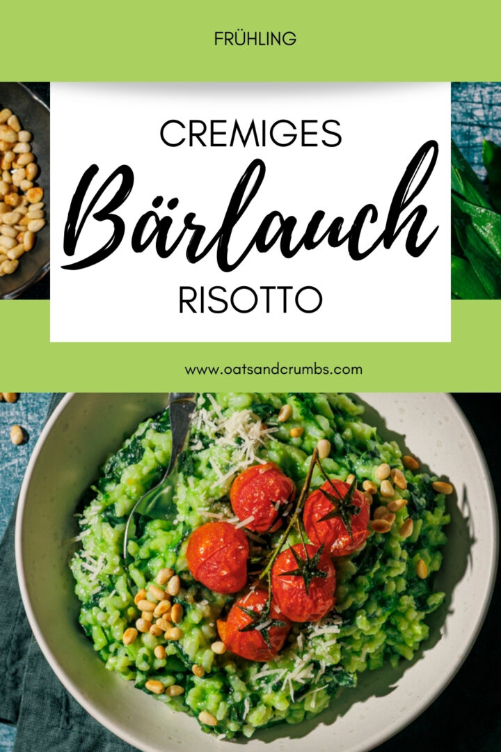 Cremiges Bärlauch-Risotto mit karamellisierten Ofen-Tomaten