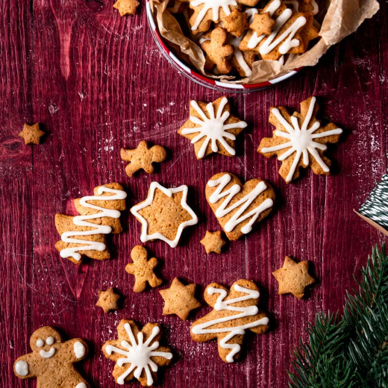 Rezept für einfache Lebkuchen mit Honig.